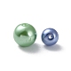 Hebras de cuentas redondas de perlas de vidrio teñidas ecológicas HY-X0006-6-8mm-2