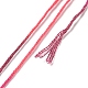 18 かせ 18 色 6 層ポリエステル刺繍糸  クロスステッチの糸  セグメント染めのグラデーションカラー  ミックスカラー  0.5mm  約8.75ヤード（8m）/かせ  18色  1 かせ/色  18 かせ/セット OCOR-M009-01C-02-3