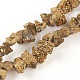 Electroplate Drusy Agate Nuggets Beads Strands G-F092-04-3