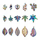 Biyun 30pcs 15 pendentifs en alliage de couleur arc-en-ciel de style FIND-BY0001-18-2