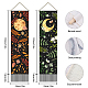 Tapisseries murales décoratives en polyester motif lune et soleil AJEW-WH0399-023-3