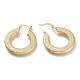 Brass Hoop Earrings EJEW-P264-A14-G-3