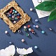 Yilisi 40 pièces 8 couleurs brins de perles de chalumeau de sable d'or faits à la main LAMP-YS0001-01-6