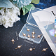 Beebeecraft 10Pcs/Box Zirconia Star Charms 18K Gold Plated Brass Star Pendant Jewelry Making Findings for DIY Bracelet Necklace Earring Making KK-BBC0002-78-7