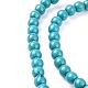 Chapelets de perles en turquoise synthétique TURQ-G106-6mm-02E-2