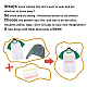 ガラスホットフィックスラインストーン  アップリケの鉄  マスクと衣装のアクセサリー  洋服用  バッグ  パンツ  言葉  297x210mm DIY-WH0303-202-5