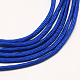 7つのインナーコアポリエステル＆スパンデックスコードロープ  ソリッドカラー  ロープブレスレット作りに  ブルー  4~5mm  約109.36ヤード（100m）/バンドル  420~500グラム/バンドル RCP-R006-202-2