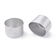 （不良見切り販売：変形）  アルミキャンドルカップ  空のケースコンテナ  キャンドル作り用  銀  3.7~3.9x2.5cm  内径：3.8のCM AJEW-XCP0001-52-2