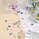 Chgcraft 168pcs 12 Farben transparente handgefertigte Bunte Malerei-Anhänger LAMP-CA0001-11-4