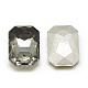 Cabujones de cristal con rhinestone RGLA-T079-10x14mm-03-2