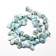 Chapelet de perles de copeaux de larimar naturelles G-E271-129-2