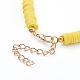 Handmade Polymer Clay Heishi Beaded Choker Necklaces NJEW-JN02722-4