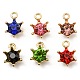 Golden Plated Alloy Crown Charms ALRI-L050-01M-1