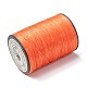 ラウンドワックスポリエステル糸ストリング  マイクロマクラメコード  ツイストコード  革縫い用  レッドオレンジ  0.55mm  約131.23ヤード（120m）/ロール YC-D004-02C-060-2