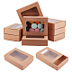 Benecreat 10 confezione di scatole regalo pieghevoli in carta kraft da 7.3x5.67x1.77 pollici CON-WH0092-27-1
