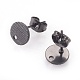 Accessoires de puces d'oreilles en 304 acier inoxydable STAS-O119-17A-B-1