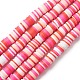 Handmade Polymer Clay Beads Strands CLAY-R089-8mm-T034-1