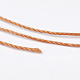 ポリエステル糸  カスタム織りジュエリー作りのために  砂茶色  1.2mm  約170m /ロール NWIR-K023-1.2mm-17-2