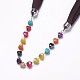 (vente d'usine de fêtes de bijoux) colliers d'écharpe en tissu perlé pour femmes de conception simple NJEW-K111-02D-2