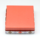 Square with Checkered Pattern Cardboard Jewelry Boxes CBOX-Q034-21-4