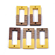 Conectores de eslabones de resina y madera de nogal RESI-S367-09K-1