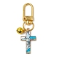Décorations de pendentifs en émail en alliage de croix HJEW-JM01074-2