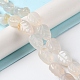 Natürlichen weißen Achat Perlen Stränge G-M418-A07-01-2
