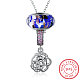 925 Sterling Silver Pendant Necklaces NJEW-BB18229-8