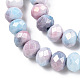 Hebras de perlas de vidrio electrochapadas facetadas X-GLAA-C023-02-B06-3
