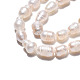 Fili di perle di perle d'acqua dolce coltivate naturali X-PEAR-N012-05E-4