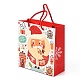 クリスマスをテーマにした紙袋  正方形  ジュエリー収納用  クリスマステーマの模様  20x20x0.45cm CARB-P006-01A-05-4