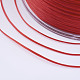 日本の平らな弾性結晶ストリング  弾性ビーズ糸  ストレッチブレスレット作り用  レッド  0.8mm  300ヤード/ロール  900フィート/ロール EW-G006-12-2