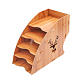 5 slot assemblare il portadocumenti per organizer in carta da scrivania in legno di cervo ODIS-WH0026-28-1
