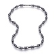 Non-magnetic Synthetic Hematite Bead Necklaces NJEW-E128-03-1
