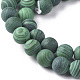 Synthetic Malachite Beads Strands G-F668-19-8mm-3