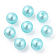 Perline di perle imitazione plastica abs verniciate a spruzzo OACR-T015-05B-08-3