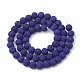 Synthetic Lava Rock Beads Strands G-S247-8mm-14-1-2