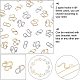 UNICRAFTALE About 80Pcs M and S Shape Clasps 304 Stainless Steel Hook Clasps 2 Colors Clasp Connectors for DIY Necklaces Jewelry Making STAS-UN0024-07-4