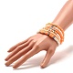 Ensemble de bracelets extensibles hieishi en hématite synthétique et argile polymère pour femme BJEW-JB07430-4