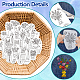 4 Sheets 11.6x8.2 Inch Stick and Stitch Embroidery Patterns DIY-WH0455-017-3