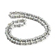 Chapelets de perles en verre électroplaqué GLAA-K064-01A-2