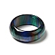 Resin Plain Band Finger Ring for Women RJEW-C034-01E-2