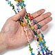 Cross Handmade Millefiori Glass Beads Strands LK-R004-31-4