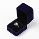 Квадратные велюровые кольца для шкатулок OBOX-F002-31A-3