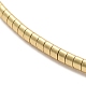 Colliers de chaîne de corde ronde en laiton plaqué en rack NJEW-A009-01G-2