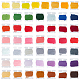 PandaHall Elite 50 Cards 50 Colors 6-Ply Polyester Embroidery Floss OCOR-PH0002-04B-1