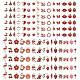 60 Stück 30 Arten Legierung Emaille Anhänger ENAM-LS0001-03LG-2