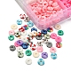 15 fili di perline di argilla polimerica fatti a mano a 6x0.5~1 colori CLAY-YW0001-45-4