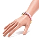 Acryl-Stretch-Armband mit gebogenen Rohrperlen für Frauen BJEW-JB08437-03-3