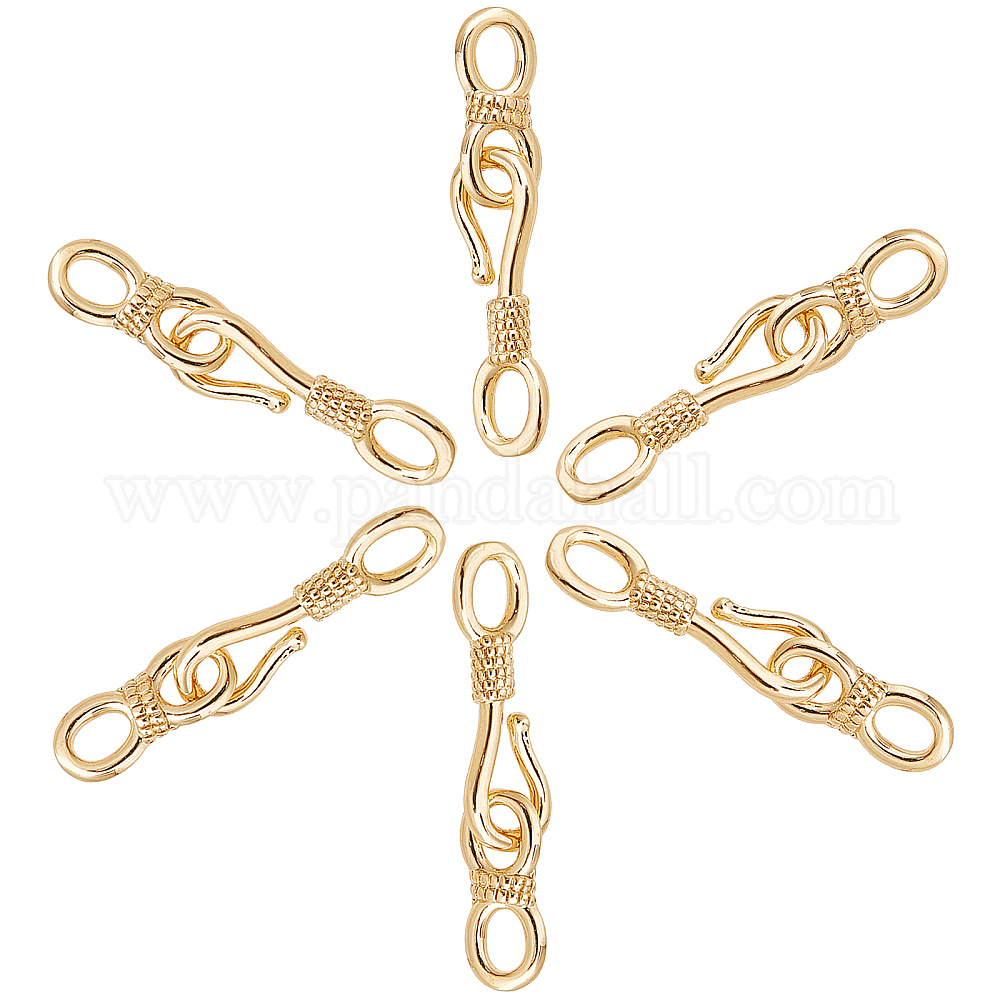 Shop SUNNYCLUE 6 Sets Brass Hook and SHook Clasps Jewelry Clasp